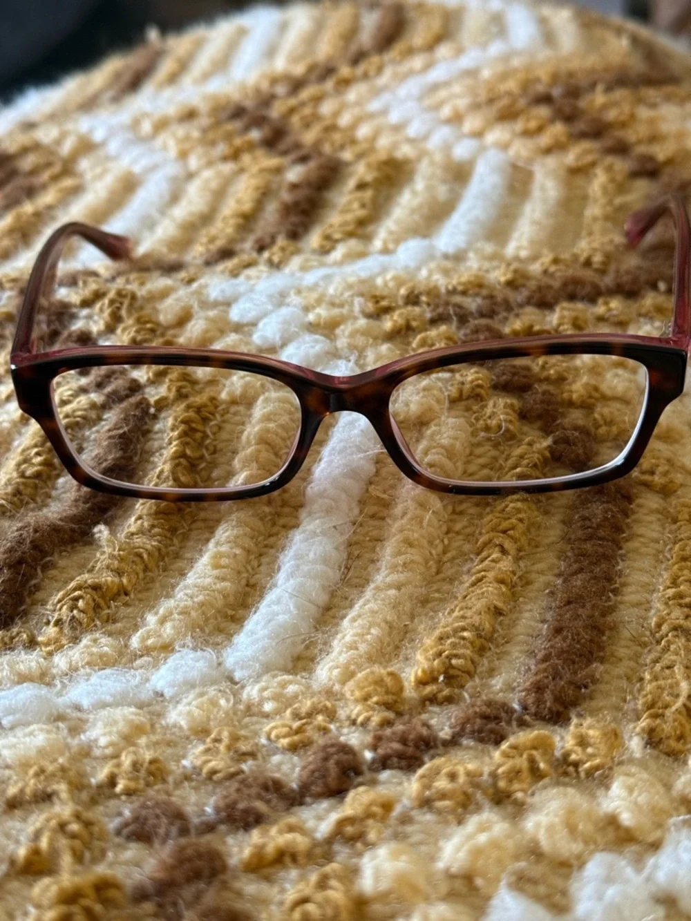 Coach Brooklyn Rectangle Shaped Glasses in Pink/Tortoise - Picture 3 of 10